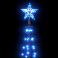 Produktbild för Julgranskon 84 LEDs blå 50x150 cm