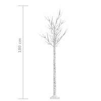 Produktbild för Plastgran 180 LED 1,8 m pil blått ljus inomhus/utomhus