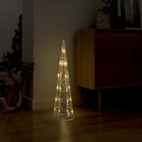 Produktbild för Ljuskon LED pyramid akryl varmvit 60 cm