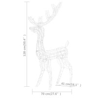 Produktbild för Juldekoration renfamilj akryl 300 LED flerfärgad