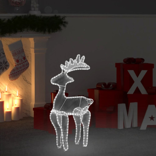 vidaXL Juldekoration ren mesh 306 LED 60x24x89cm
