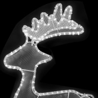Produktbild för Juldekoration ren mesh 306 LED 60x24x89cm