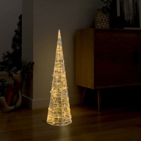 Produktbild för Ljuskon LED pyramid akryl varmvit 90 cm