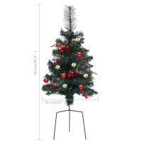 Produktbild för Belysta julgranar 2 st 76 cm PVC