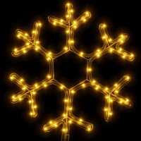 Produktbild för Snöflinga ljusslinga med 72 LED varmvit 38x37 cm