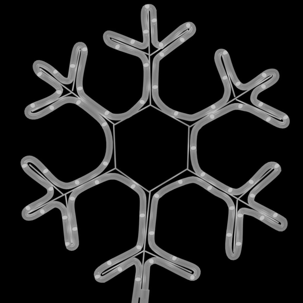Produktbild för Snöflinga ljusslinga med 72 LED varmvit 38x37 cm