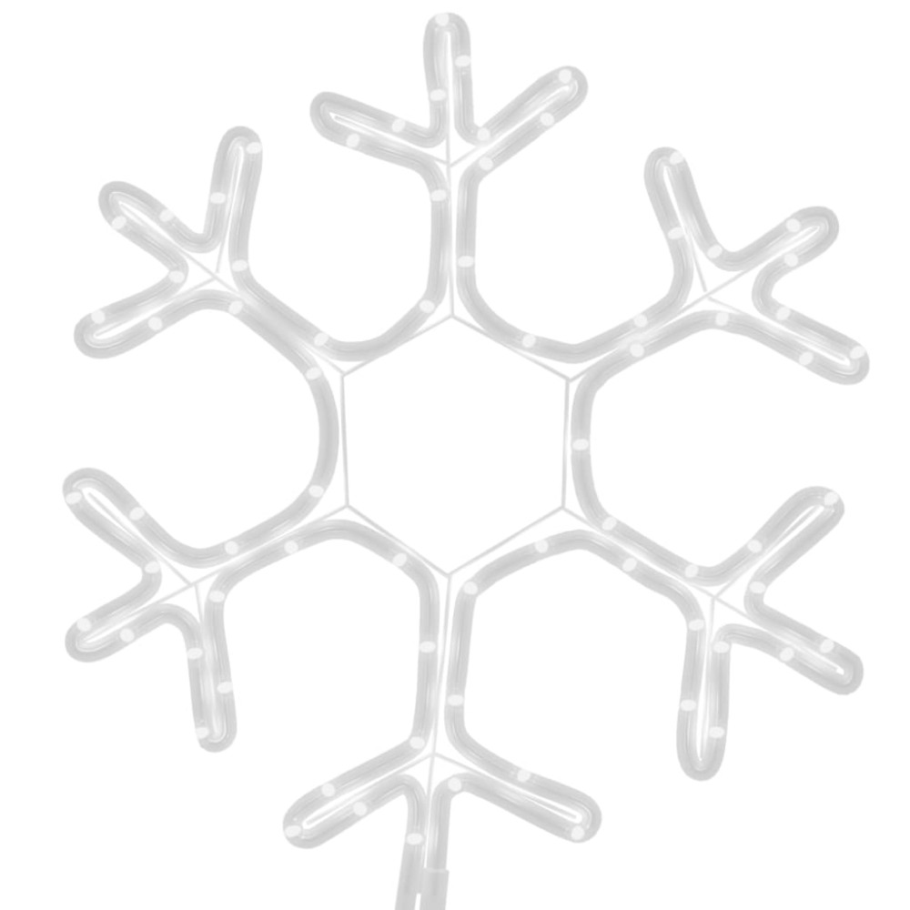 Produktbild för Snöflinga ljusslinga med 72 LED varmvit 38x37 cm