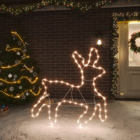 Produktbild för Renfigur ljusslinga med 72 LED varmvit 57x55x4,5 cm