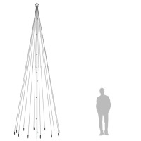 Produktbild för Julgran med markspett 732 blåa lysdioder 500 cm