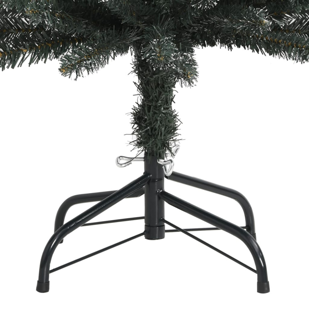 Produktbild för Smal plastgran med fot grön 120 cm PVC