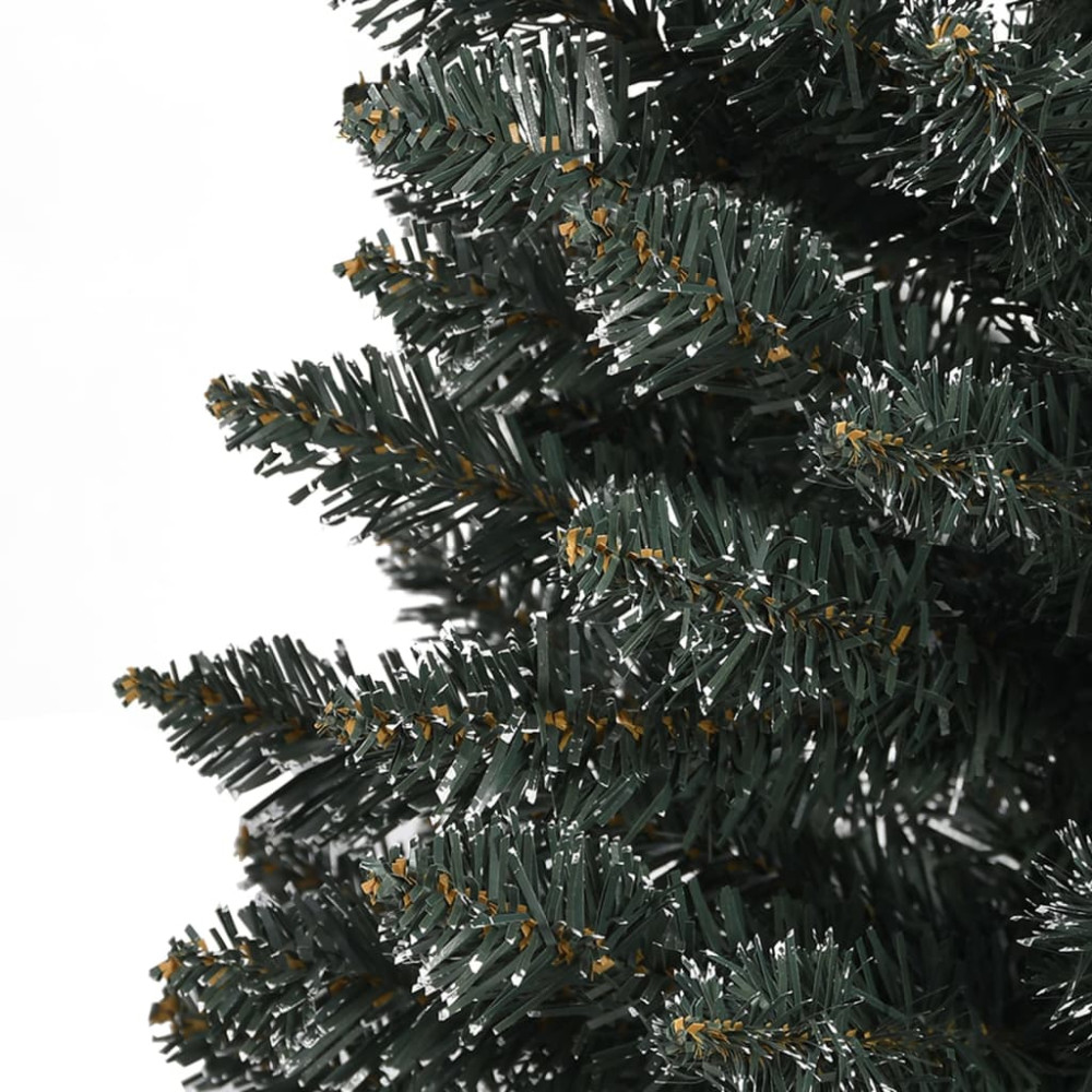 Produktbild för Smal plastgran med fot grön 120 cm PVC