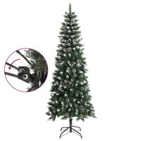 Produktbild för Plastgran med fot grön 240 cm PVC
