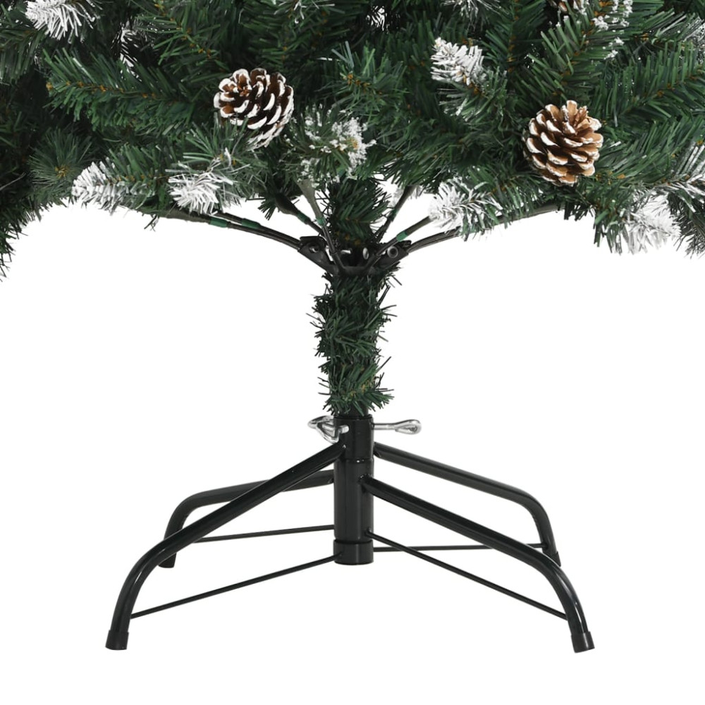 Produktbild för Plastgran med fot grön 240 cm PVC