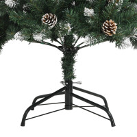 Produktbild för Plastgran med fot grön 240 cm PVC