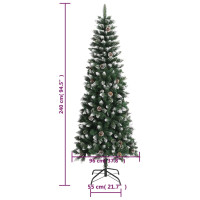 Produktbild för Plastgran med fot grön 240 cm PVC