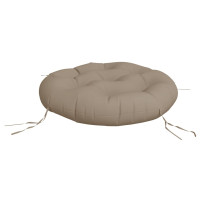 Produktbild för Rund dyna taupe Ø 60 x11 cm oxfordtyg
