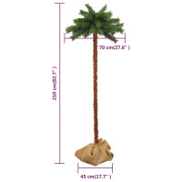 Produktbild för Konstpalm med LEDs 210 cm