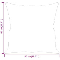 Produktbild för Prydnadskuddar 2 st rosa 40x40 cm sammet