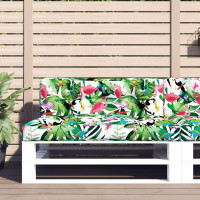 Produktbild för Palldyna flerfärgad 120x40x12 cm tyg
