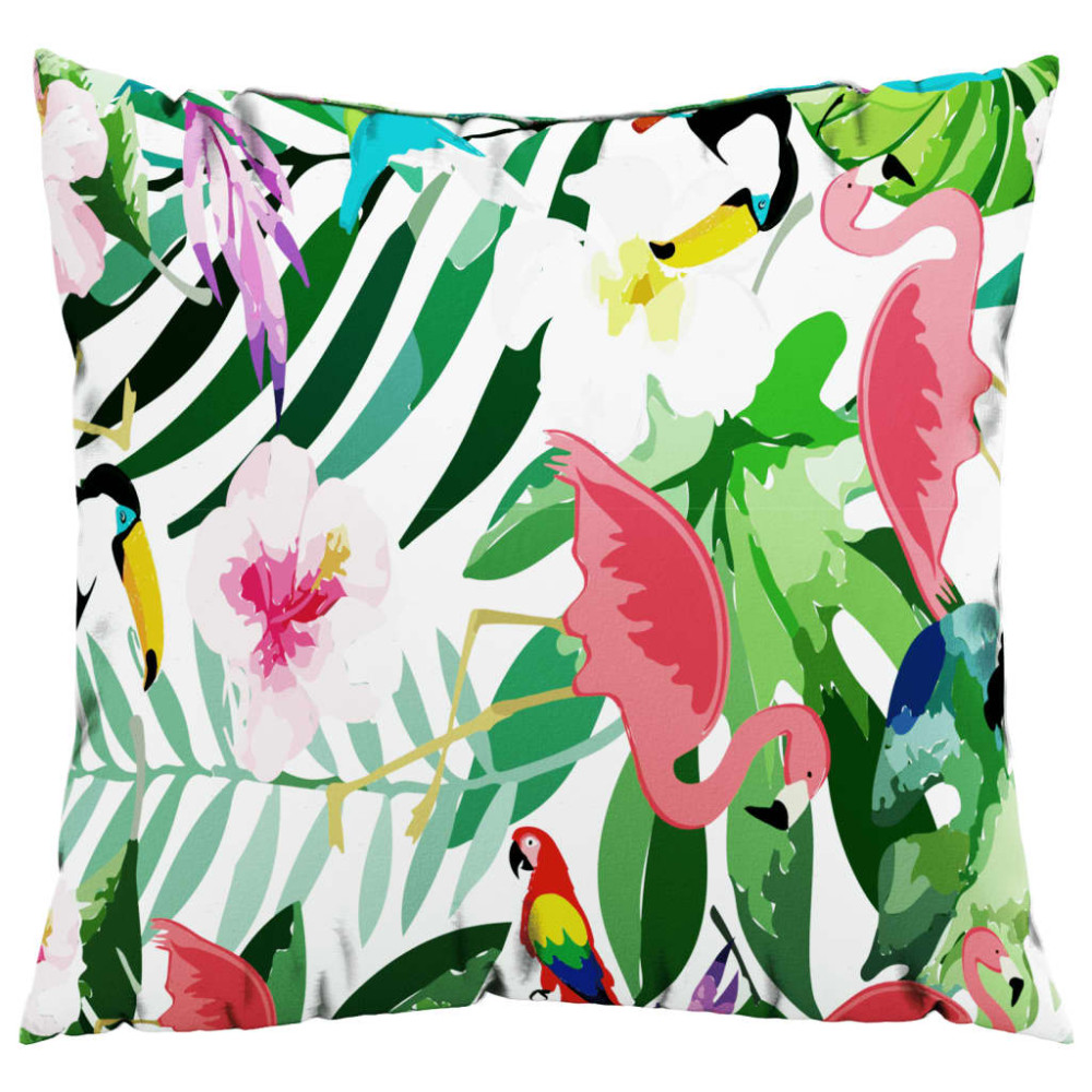Produktbild för Prydnadskuddar 4 st flerfärgade 60x60 cm tyg