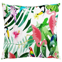 Produktbild för Prydnadskuddar 4 st flerfärgade 60x60 cm tyg