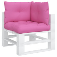 Produktbild för Dynor till pallsoffa 3 st rosa Oxford-tyg