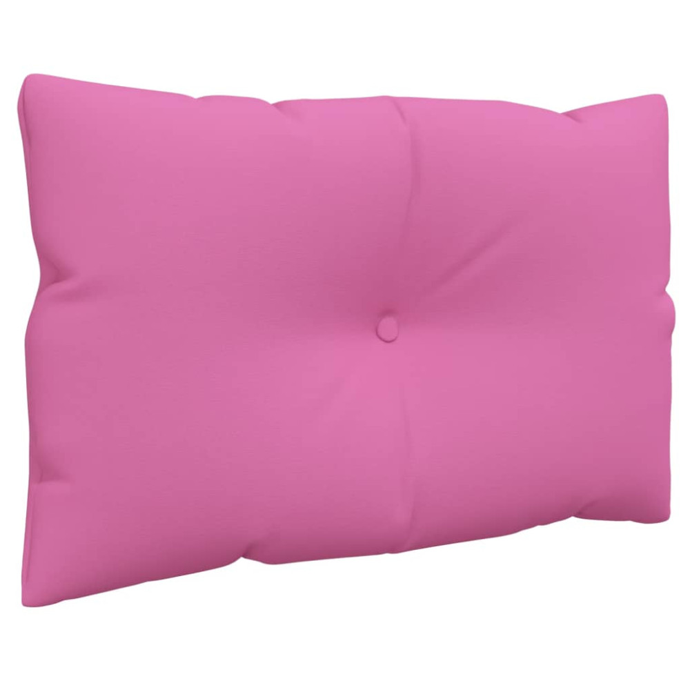 Produktbild för Dynor till pallsoffa 3 st rosa Oxford-tyg