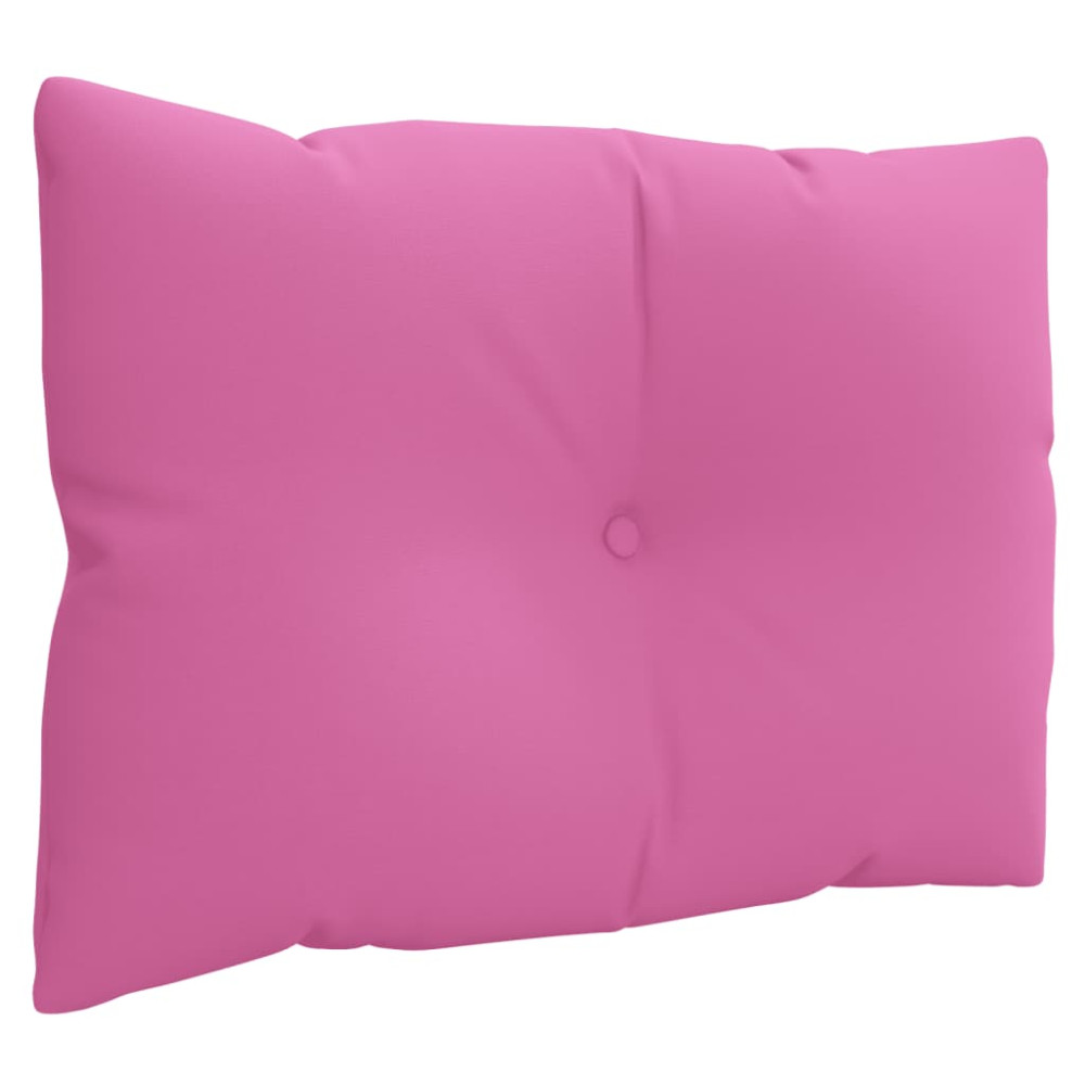 Produktbild för Dynor till pallsoffa 3 st rosa Oxford-tyg