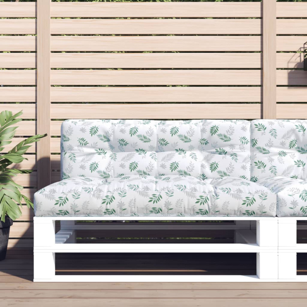Produktbild för Palldyna bladmönster 120x40x12 cm tyg