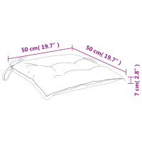 Produktbild för Stolsdynor 2 st blå&vit randig 50x50x7 cm oxfordtyg