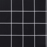 Produktbild för Solsängsdyna svartrutig oxfordtyg