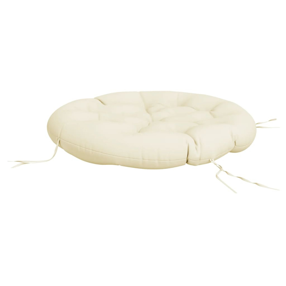 Produktbild för Rund dyna gräddvit Ø 100x11 cm oxfordtyg