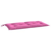 Produktbild för Bänkdyna rosa 110x50x7 cm tyg