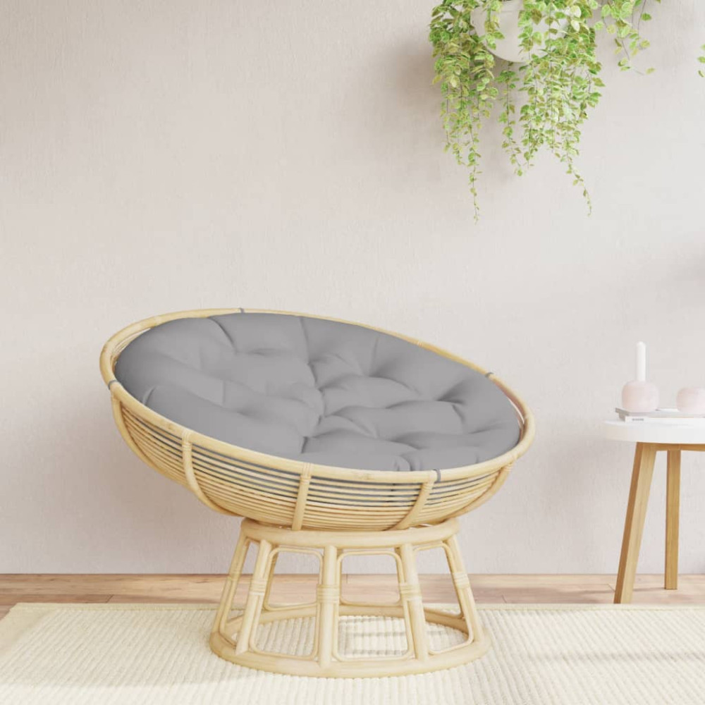 Produktbild för Rund dyna grå Ø 100x11 cm oxfordtyg