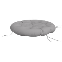 Produktbild för Rund dyna grå Ø 100x11 cm oxfordtyg