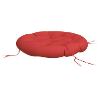 Produktbild för Rund dyna röd Ø 100x11 cm oxfordtyg