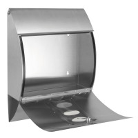 Produktbild för HI Brevlåda rostfritt stål 30x12x40 cm
