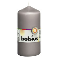 Miniatyr av produktbild för Bolsius Blockljus 10 st 120x58 mm varm grå