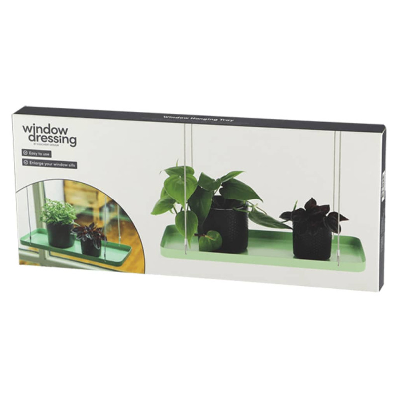 Produktbild för Esschert Design Hängande växtbricka rektangulär grön s