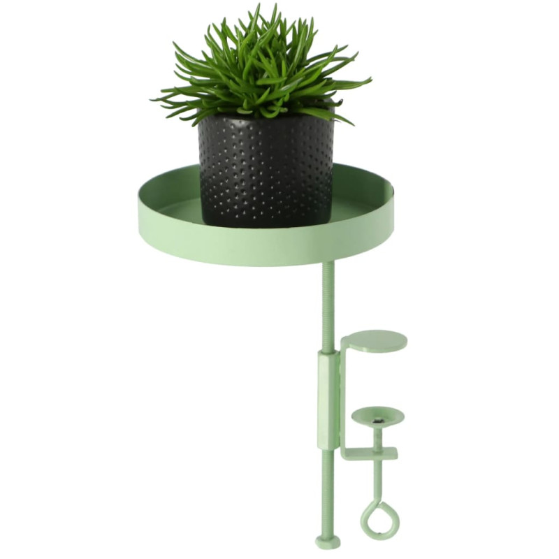 Produktbild för Esschert Design Växtbricka med klämma rund grön S