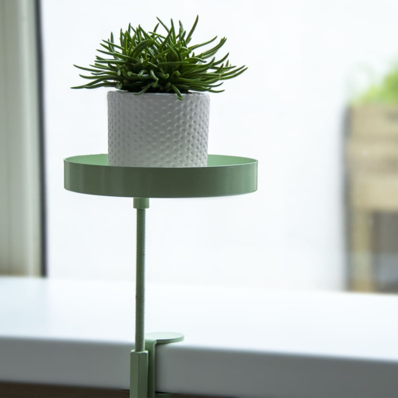 Produktbild för Esschert Design Växtbricka med klämma rund grön S