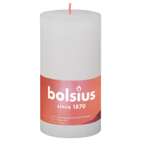 Produktbild för Bolsius Rustika blockljus 4-pack 130x68 mm molnvit