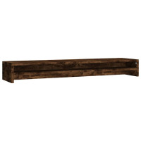 Produktbild för Skärmställ rökfärgad ek 100x24x13 cm konstruerat trä