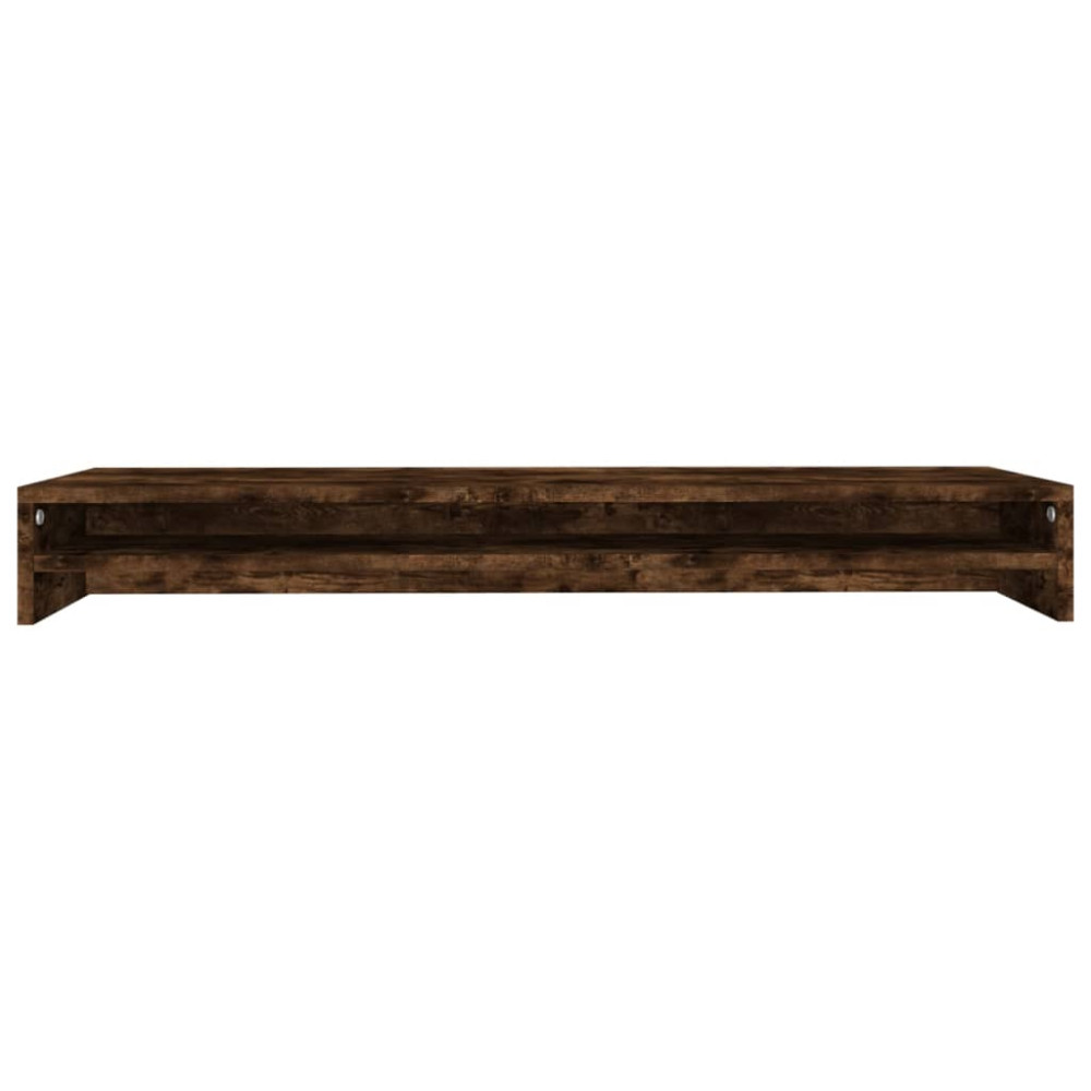 Produktbild för Skärmställ rökfärgad ek 100x24x13 cm konstruerat trä