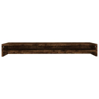 Produktbild för Skärmställ rökfärgad ek 100x24x13 cm konstruerat trä