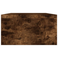 Produktbild för Skärmställ rökfärgad ek 100x24x13 cm konstruerat trä