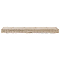 Produktbild för Dyna till pallsoffa 2 st bomull beige