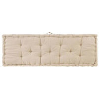 Produktbild för Dyna till pallsoffa 2 st bomull beige