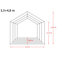 Produktbild för Vindskydd för boskap PVC 550 g/m² 3,3x4,8 m mörkgrön