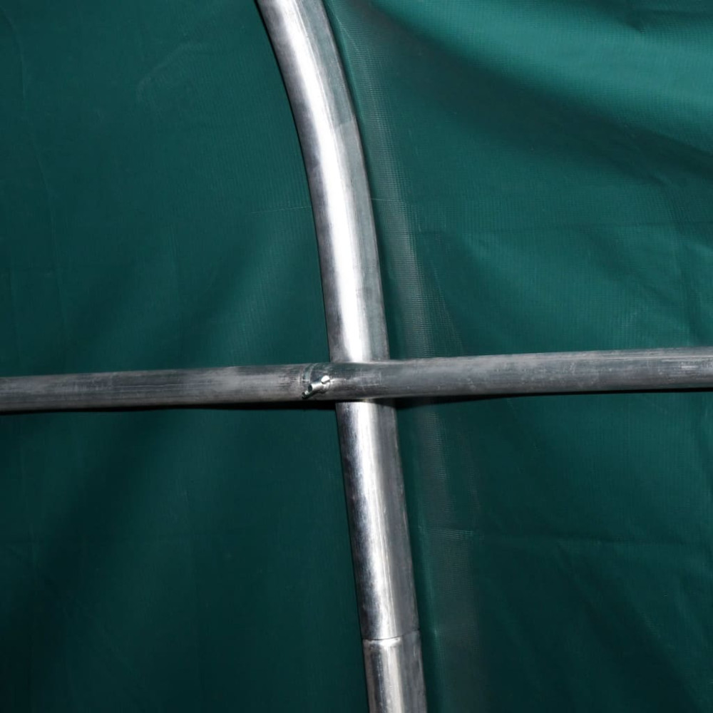 Produktbild för Vindskydd för boskap PVC 550 g/m² 3,3x3,2 m mörkgrön